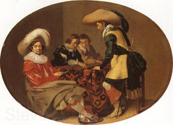 Willem Cornelisz Duyster Officers Playing Backgammon Germany oil painting art